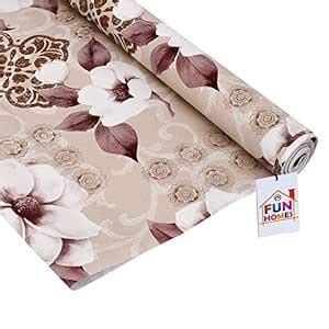 Buy Fun Homes Flower Design PVC Wardrobe Kitchen Drawer Cupboard ...