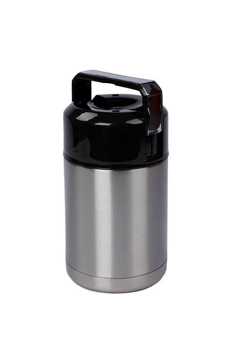 1000ml Metallic Silver Lunch Box - ShopRoyale