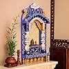 Buy Medieval Arts Mina Solid Wood Hand Painted Wall Hanging Jharokha ...