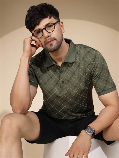 Mens Olive Round Nack Printed T-Shirt – Global Republic