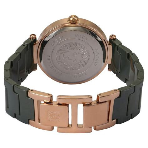 Buy Online Anne Klein Quartz Analog Green Dial Ceramic Strap Watch for ...