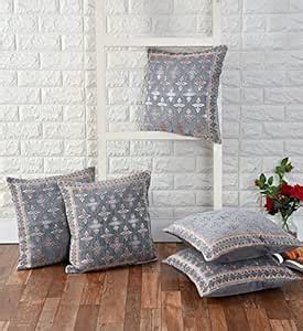 Buy FRESH FROM LOOM Jacquard Soft Velvet Square Cushion Covers|Hypo ...