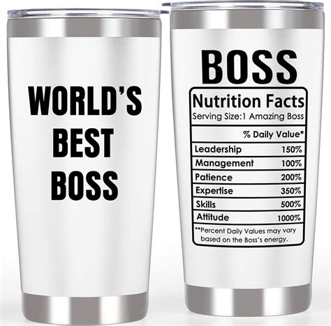 Amazon.com | Breezy Valley Boss Mug Tumbler, Boss Gifts for Women Men Female Male - Gifts for ...