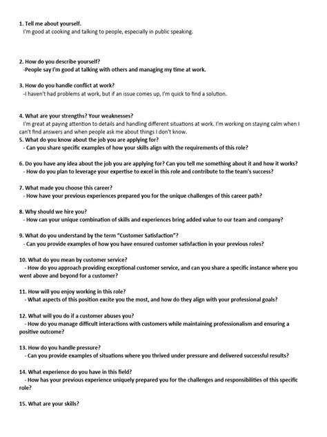 Image result for Example of Interview Questions