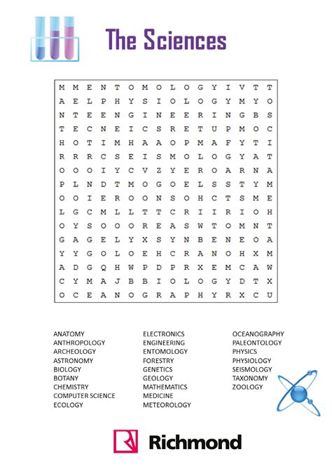 Word Search Science Printable - Printable New Year Banners