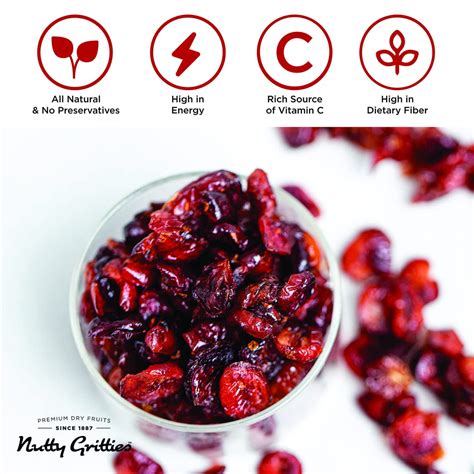 Cranberries Dried & Sliced - 200g – Nutty Gritties