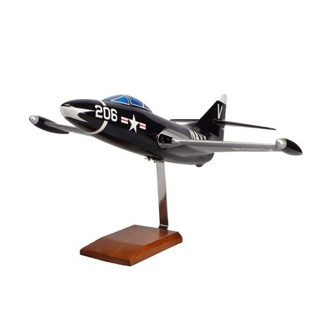 Grumman F9F-5 Panther™ Large Mahogany Model | Fighter jets, Panther ...