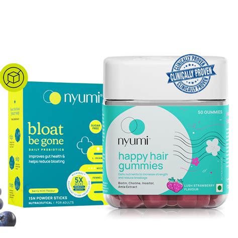Nyumi Biotin Hair Gummies and Probiotic Gut Supplement : Amazon.in: Beauty