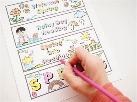 Image result for Free Printable Spring Bookmarks