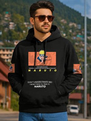 Buy Bewakoof Heavy Duty 1.0 Naruto Men's Black Graphic Printed ...