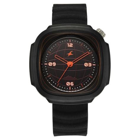 Buy Online Fastrack Hype Adventure Quartz Analog Black Dial Black ...