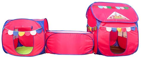 Buy Homecute Small Size 3 in 1 Kids Play Tent House with Crawl Tunnel ...