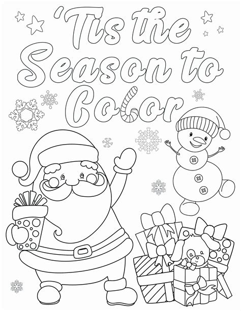 Santa Christmas Coloring Pages Lovely Coloring Books Freestmas Colori ...