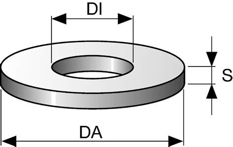 Galvanised flat washer ISO 7089 - Standard fixings for support systems ...