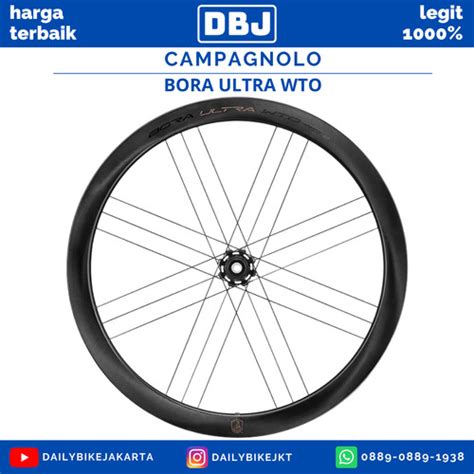 Promo WHEELSET SEPEDA ROADBIKE CAMPAGNOLO BORA ULTRA WTO CARBON DISC ...