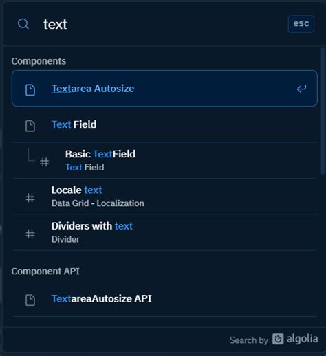 Image result for Material UI Text Field Search Bar Example