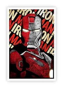 VVWV® Ironman Laminated Poster for Wall Kids Room Decoration Office ...