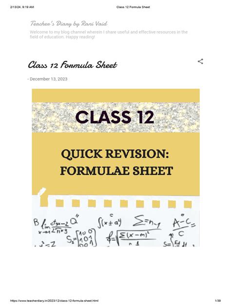 Image result for Probability Formula Sheet Class 12