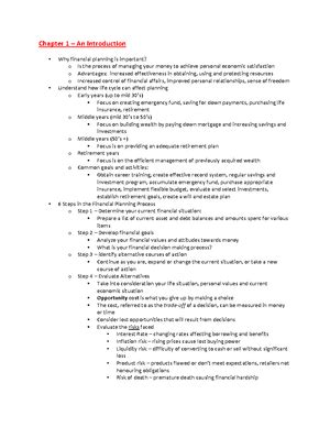 Personal Finance and Planning -SM-I Unit I-III - B.(Hons.)/B.(Prog ...