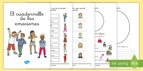 Cuaderno de las emociones para imprimir