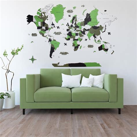 World Map Wall Art 的图像结果