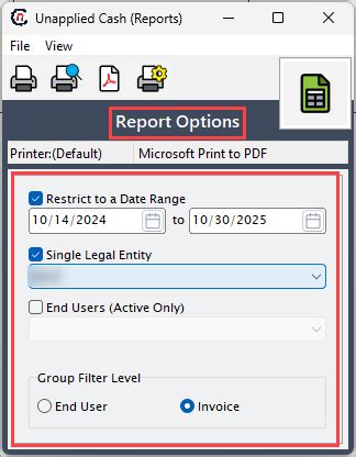Print unapplied receipts - nGenue Documentation