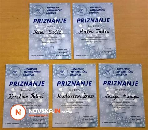 Izvrstan uspjeh mladih matematičara iz OŠ Rajić na Međunarodnom ...