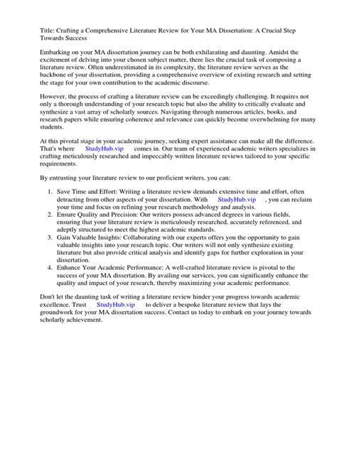 Image result for Dissertation Literature Review Example