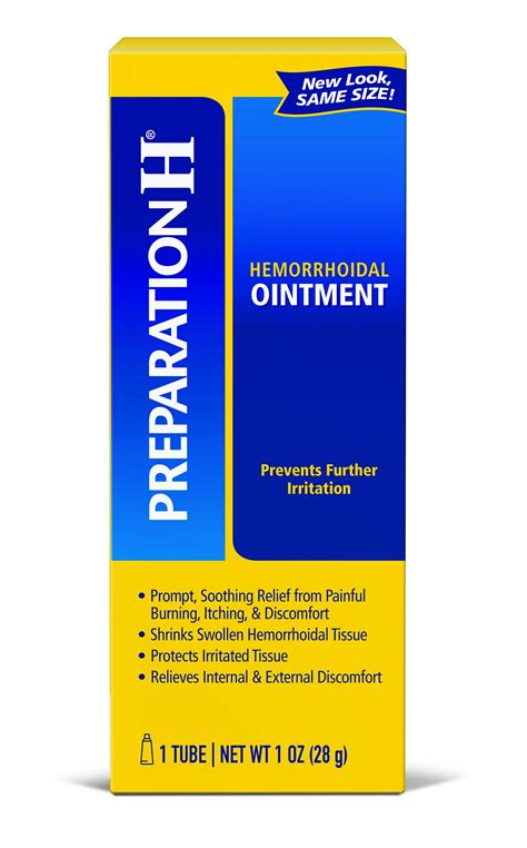 Buy Preparation H (1.0 Ounce, 1 Tube per Box) Hemorrhoid Symptom ...