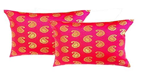 Buy Pink Parrot- Art Silk Multi Colour-Cushion Cover with Zipper 12x18 ...