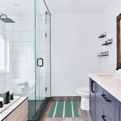 WarmlyYours Electric Floor Heating Kit for a Bathroom with a Powder ...