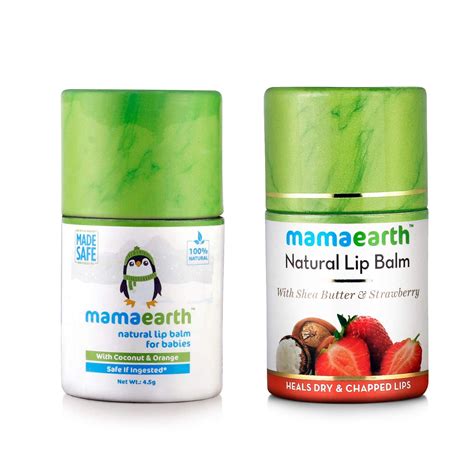 Mamaearth Natural Baby Lip Balm, 10g with Natural Lip Balm for Women ...