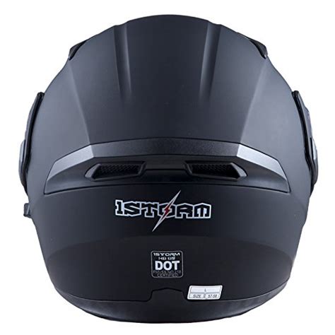 1Storm Motorcycle Modular Full Face Helmet Flip up Dual Visor Inner Sun ...