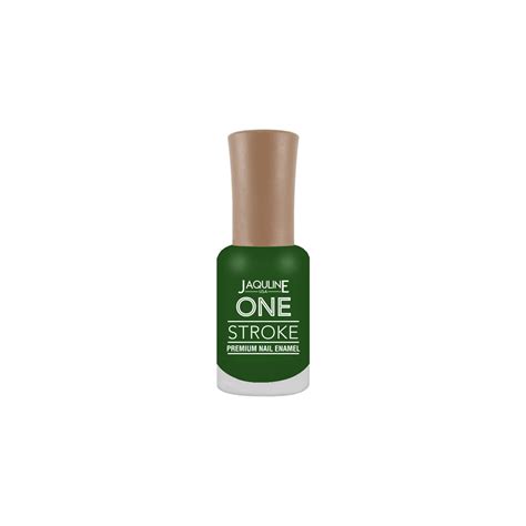 Jaquline USA One Stroke Premium Nail Enamel | Green Twist #J64| 8ml ...