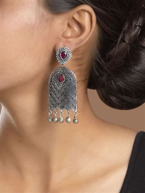 Buy Dual Toned Handcrafted Brass Stud Earrings | KUU08/SHRE6 | The loom