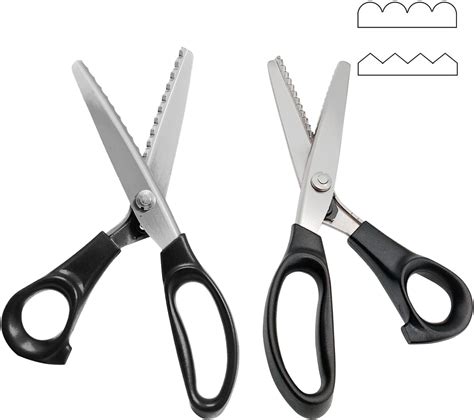 Amazon.com: Pinking Shears Scissors for Fabric - Paper Cutting, 9 ...