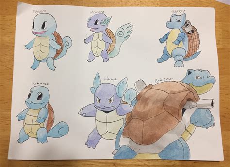 Pokemon Squirtle Evolution