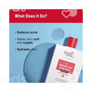 Chemist At Play 1 Salicylic Acid Acne Control Body Wash 236ml - Uses ...