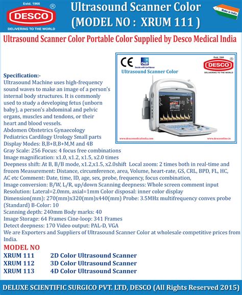 Ultrasound Scanner Color | Desco