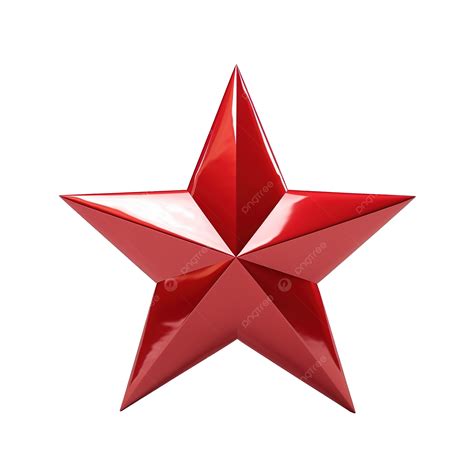 Red Star 3d Render, Red Star, 3d Star, Star PNG Transparent Image and ...