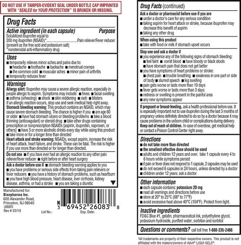 A+ Health Ibuprofen 200mg Softgels (NSAID) 300ct - Made in USA | Buy ...