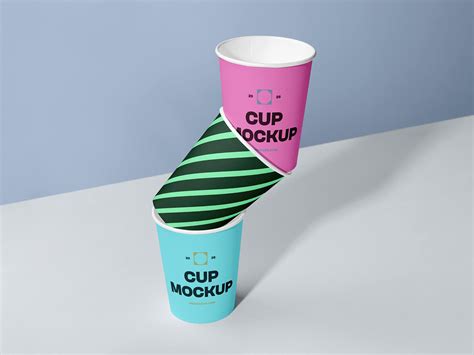 Free Three Paper Cups Mockup PSD - Good Mockups