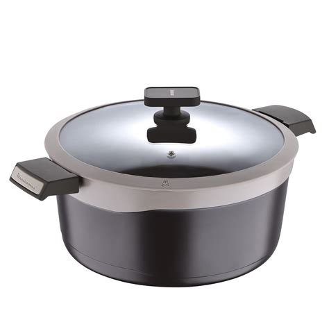 BERGNER Gastro Non Stick Casserole/Briyani Pot/Handi with Glass Lid ...