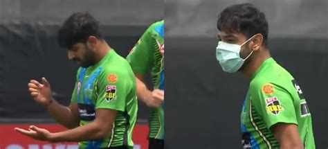 BBL 2021-22: [WATCH] Melbourne Stars pacer Haris Rauf wears a mask ...
