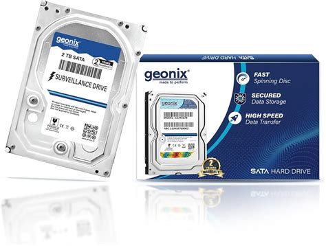 GEONIX 2 TB SATA Hard Drive for Desktop8.89 cm(3.5 Inch), 6 Gb/s 7200 ...