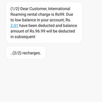 Airtel — sudden activation of international roaming rental