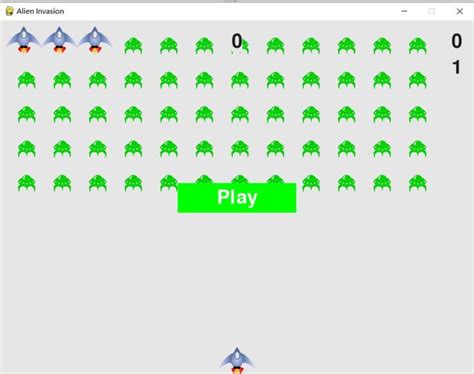 Alien Invasion Python Ship BMP 的图像结果