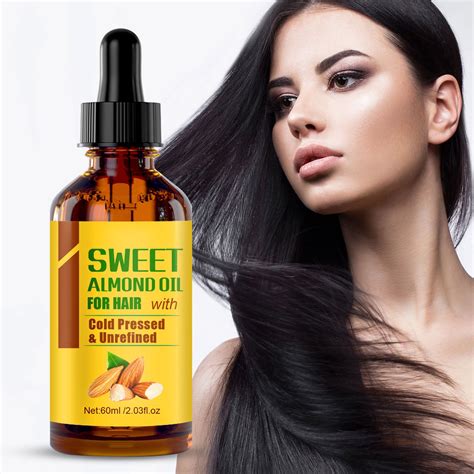 SDOHIG Hair Care Essential Oil Sweet Almonds Oil for Hair Moisturizing ...
