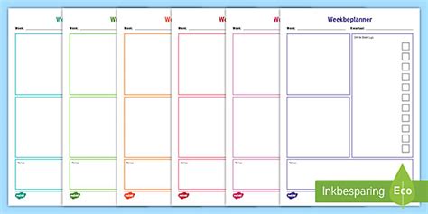 Weekbeplanner vir Onderwysers