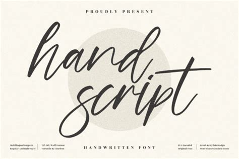 Image result for Hand Script Font